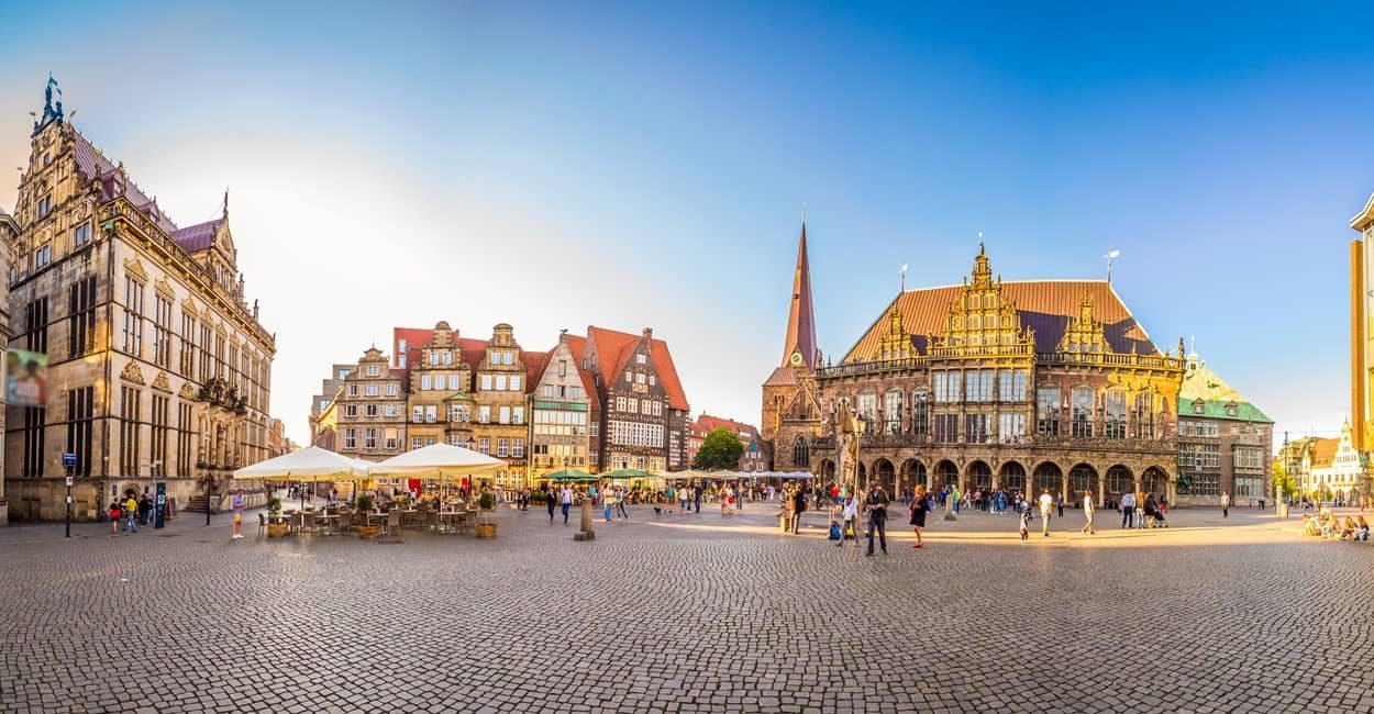 Einkaufen in Bremen - Blick auf den Markt